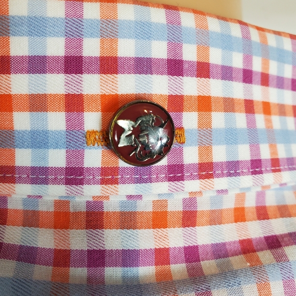 Stone Rose Mens Button Front Shirt Sz XXL Plaid - Picture 6 of 8